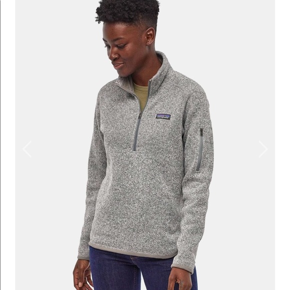 Patagonia Tops - Patagonia Womens Grey Quarter Zip Better Sweater